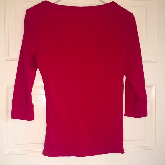 Old navy  gray/blue sweater and cranberry shirt both large - Picture 7 of 7